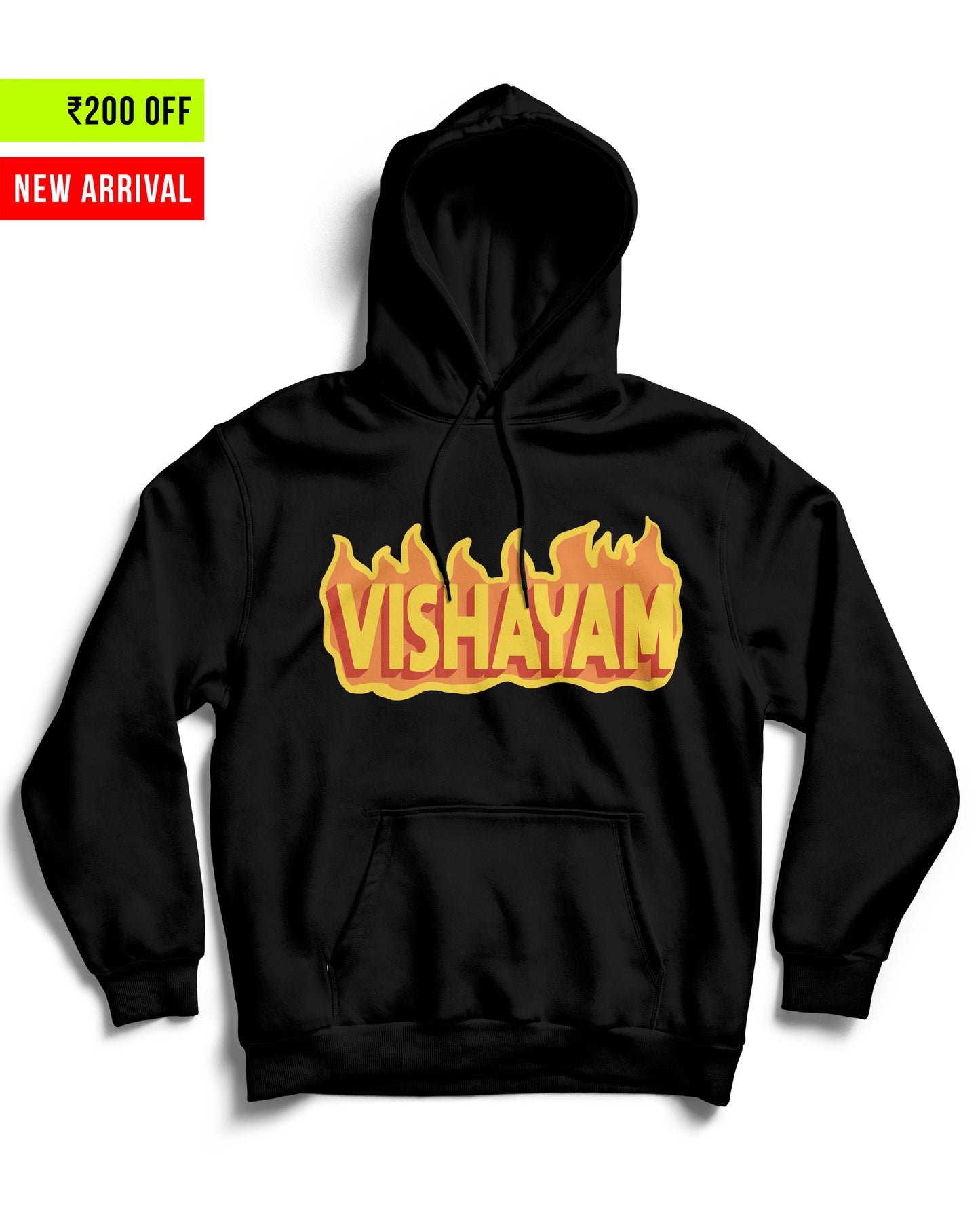 Vishayam - Black Unisex Hoodie