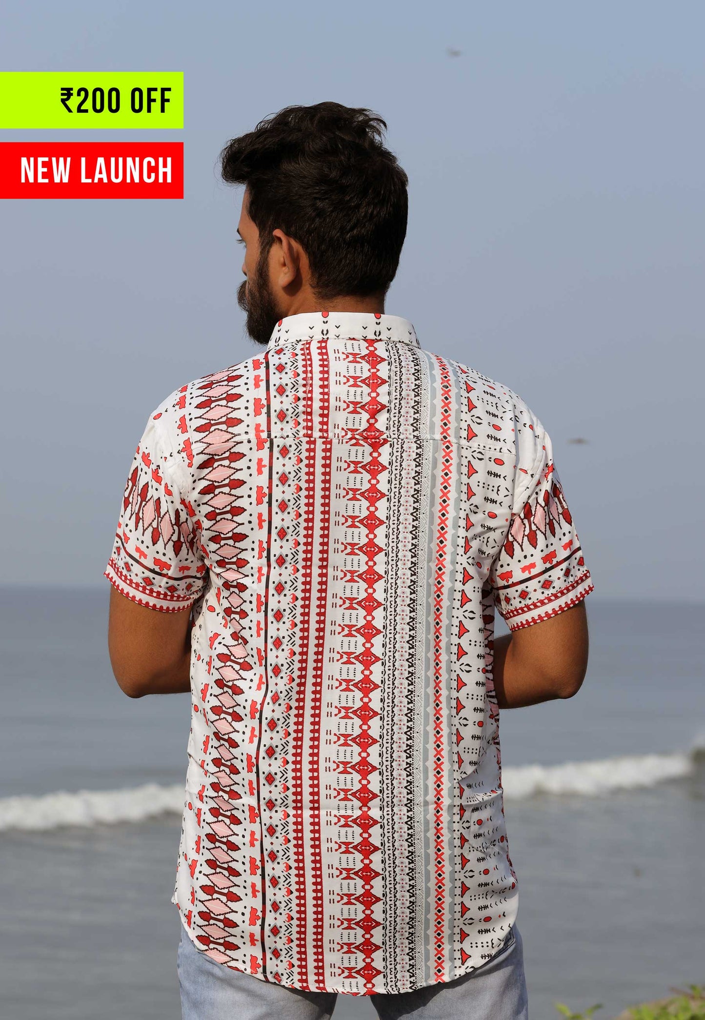 Red Pattern Designed - Unisex Printed Shirts