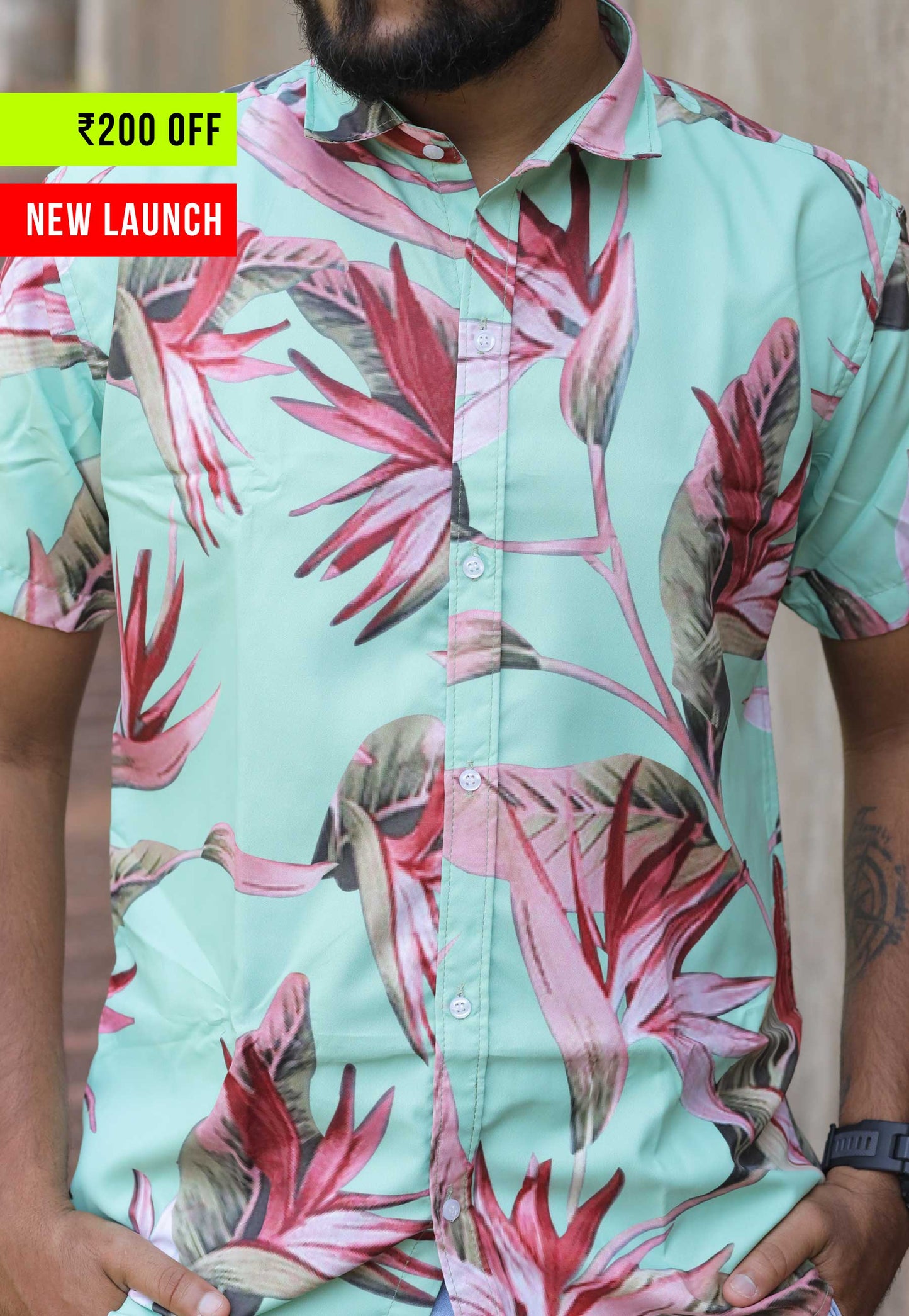 Floral Pattern Designed - Unisex Printed Shirts
