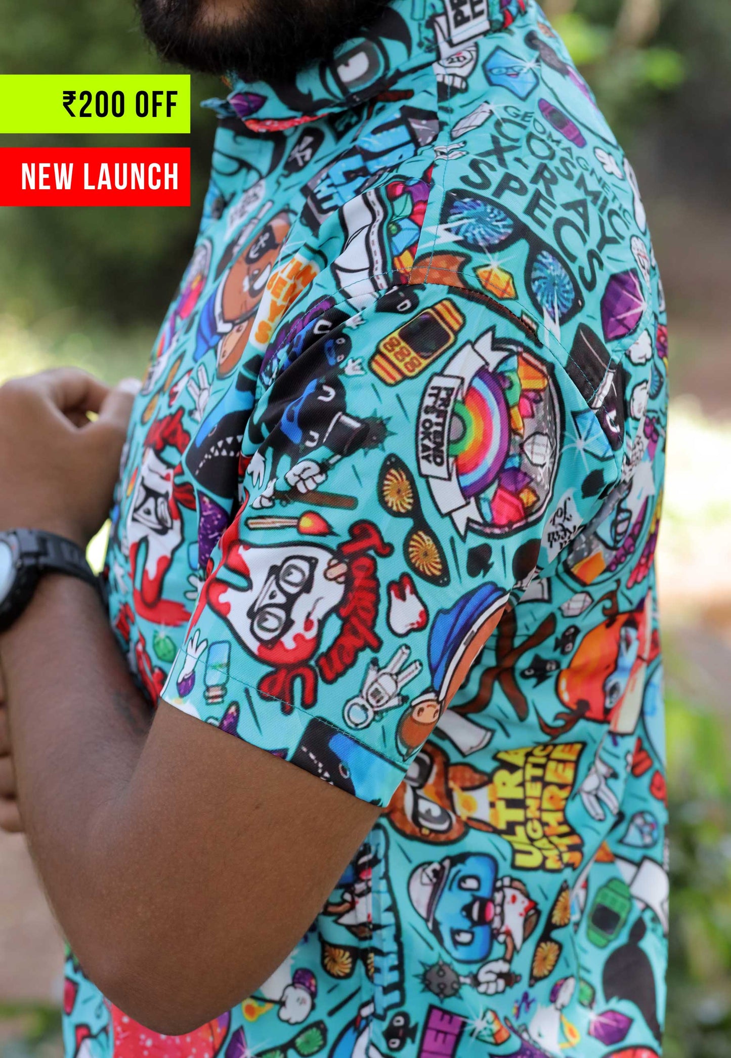 Fashion Graffiti Designed - Unisex Printed Shirts