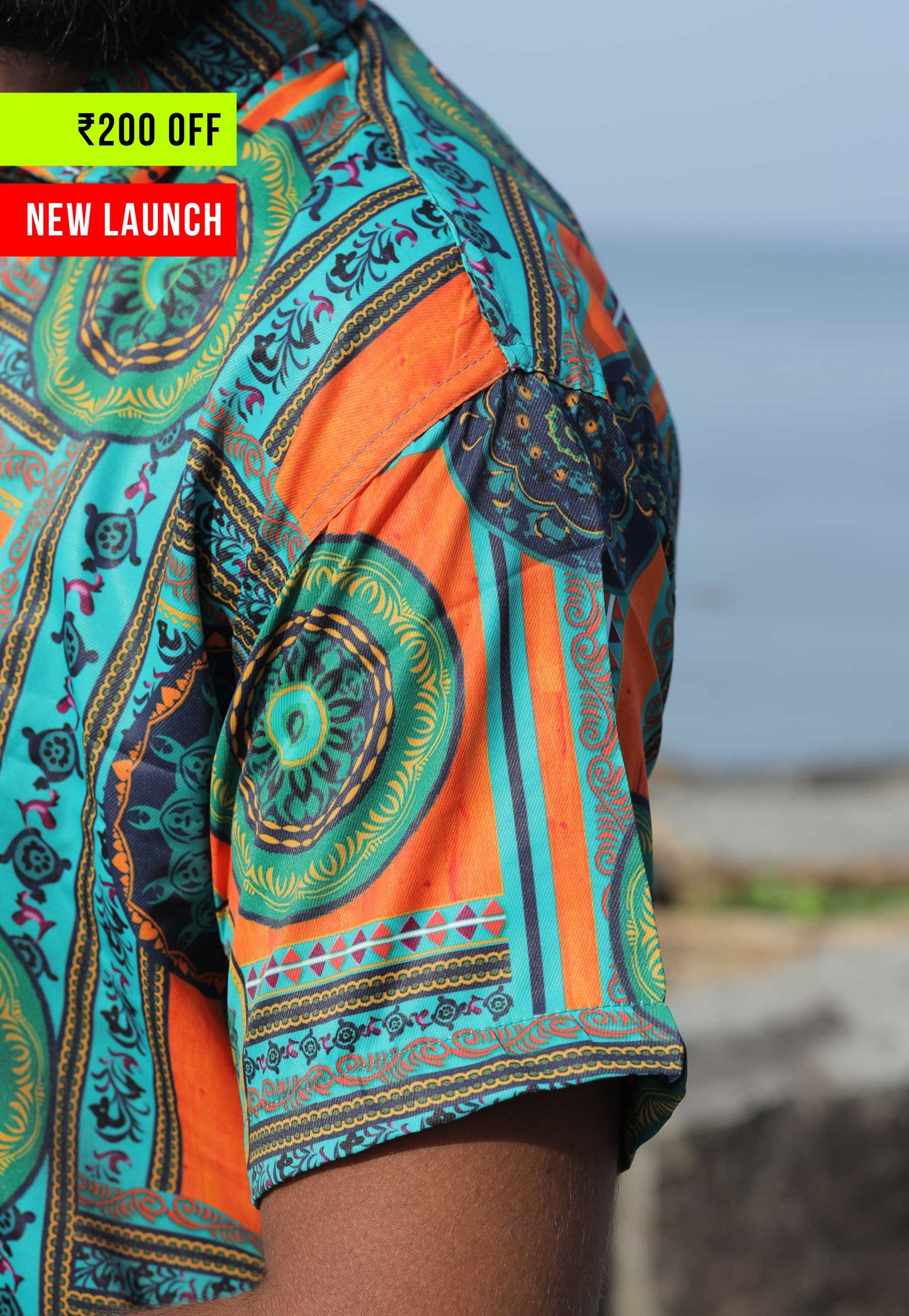 Green Geometric Designed - Unisex Printed Shirts