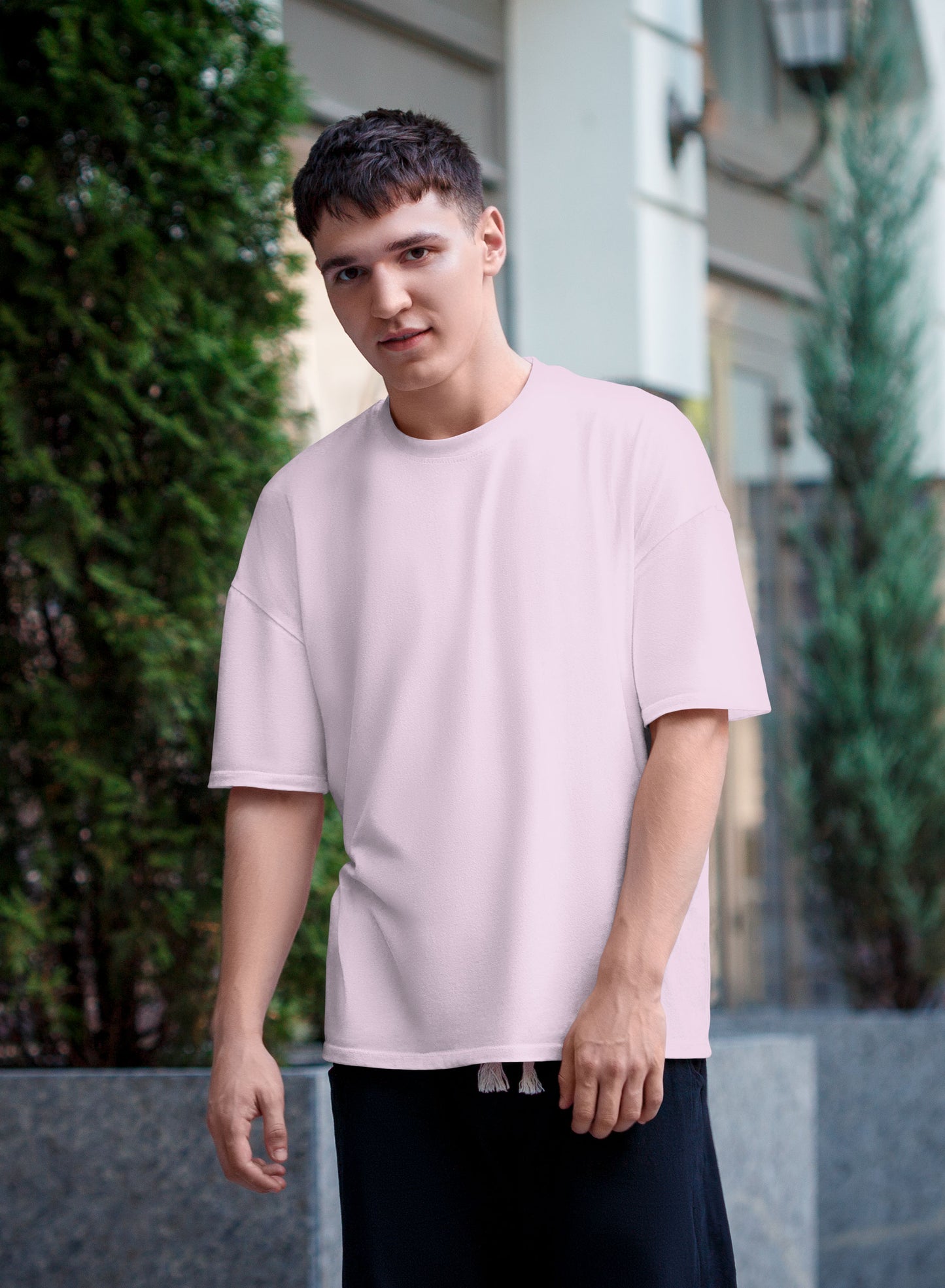 Plain Baby Pink - Unisex Oversized T-Shirt