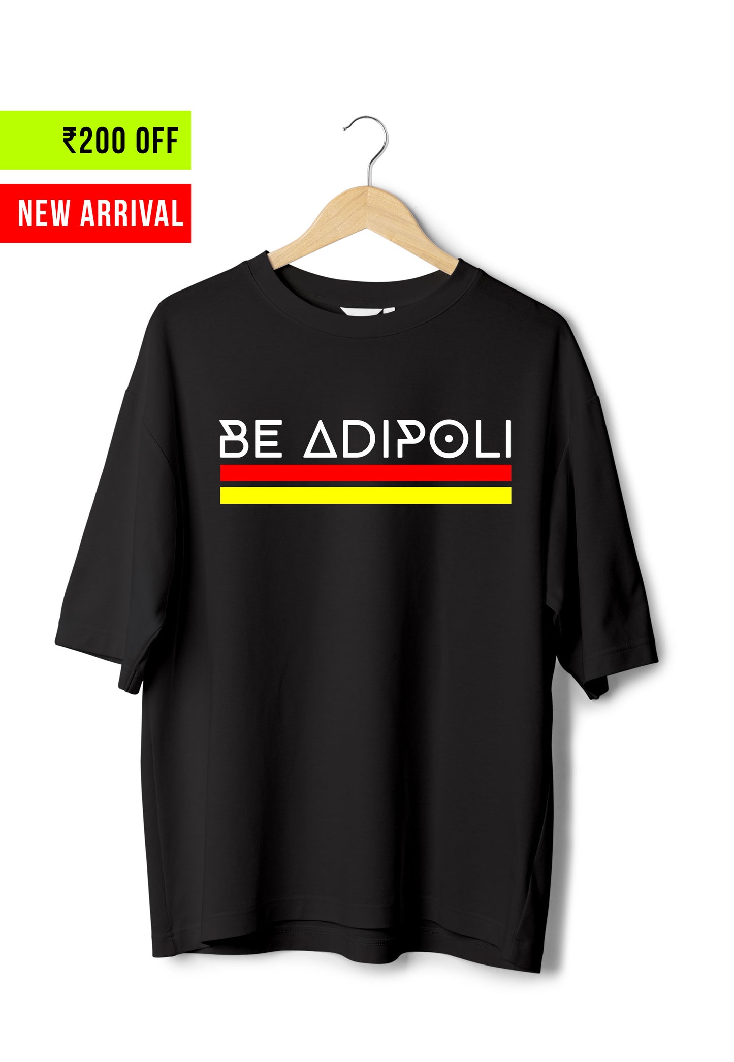 Be Adipoli - Oversized Black T-Shirt
