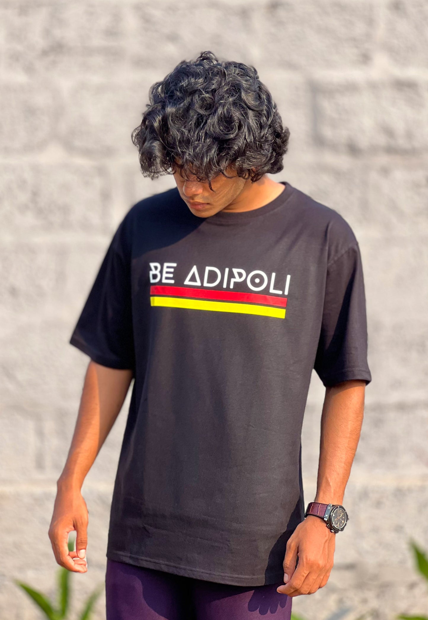 Be Adipoli - Oversized Black T-Shirt