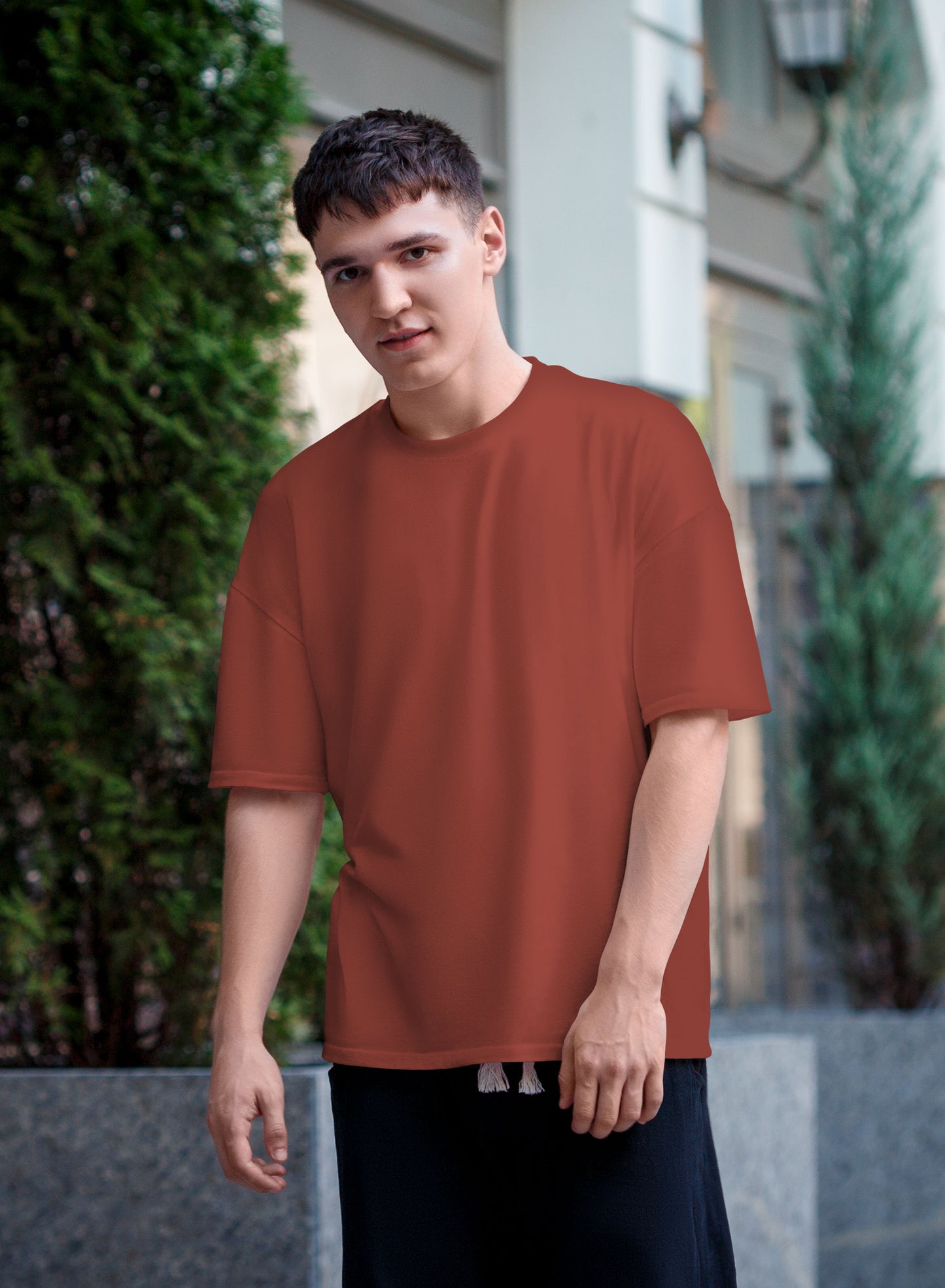 Plain Coral - Unisex Oversized T-Shirt