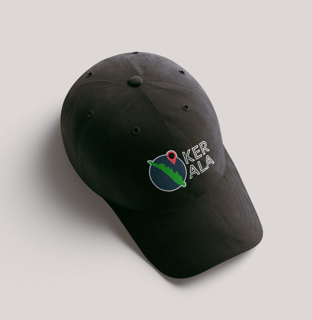 Map of Kerala - Black Cap