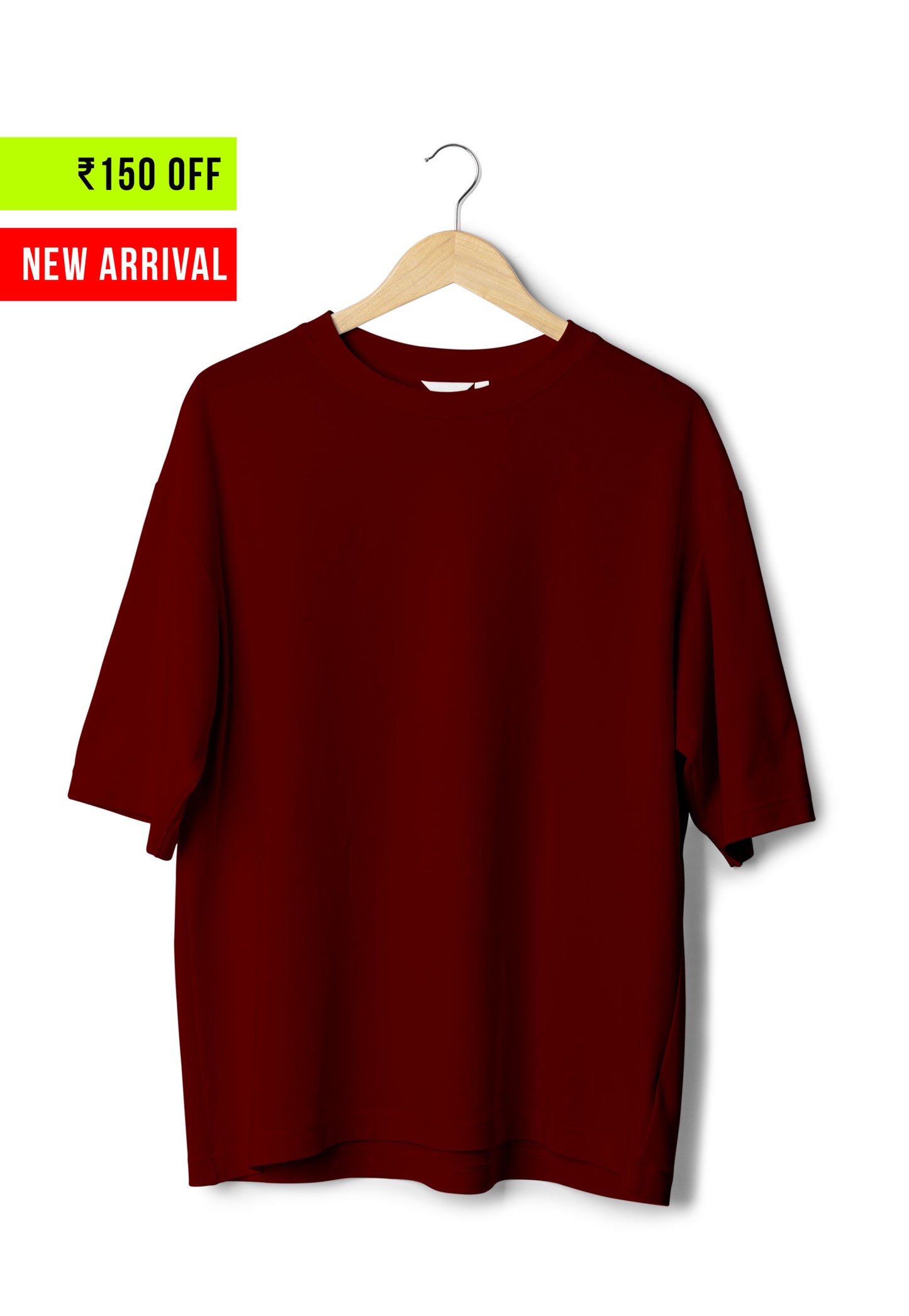 Plain Maroon - Unisex Oversized T-Shirt