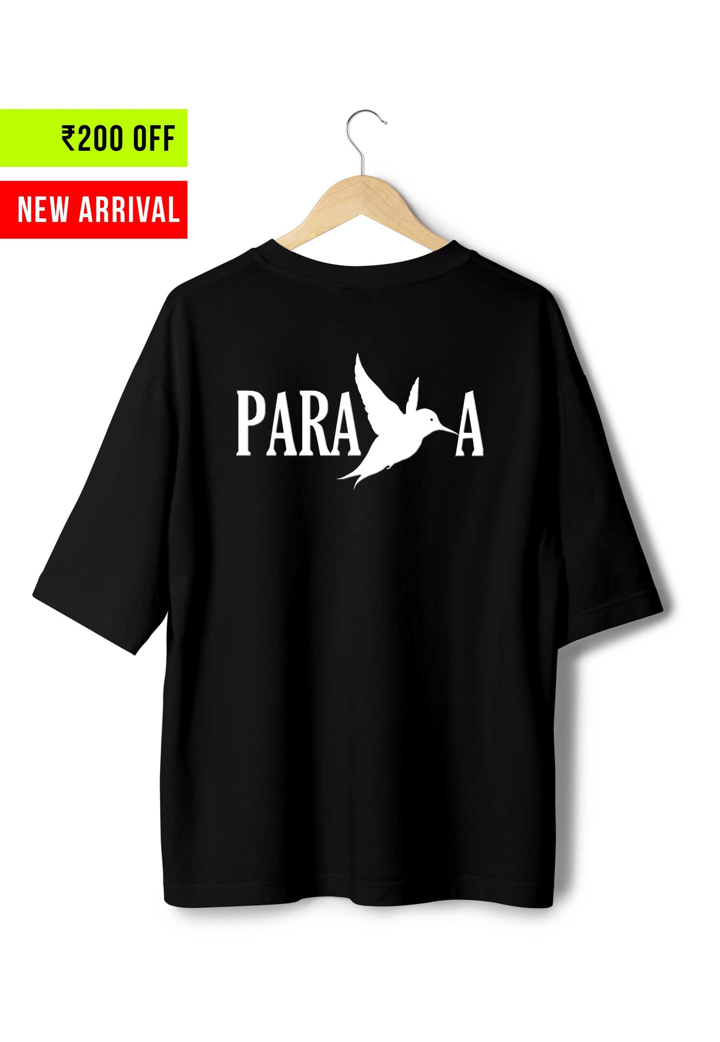 Parava - Oversized Black T-Shirt