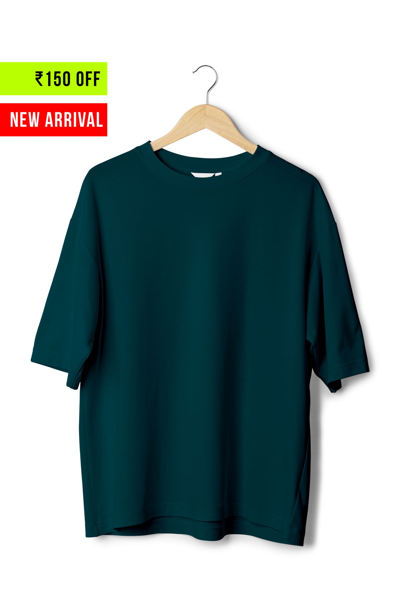 Plain Petrol Blue - Unisex Oversized T-Shirt