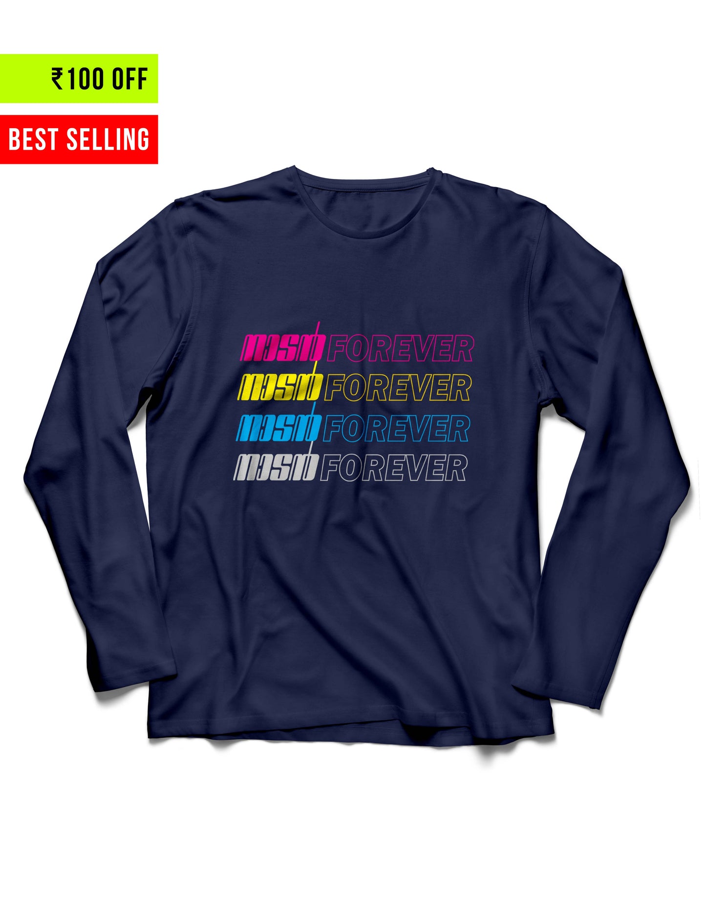 Naadan Forever - Navy Blue Unisex Full Sleeve Tshirt