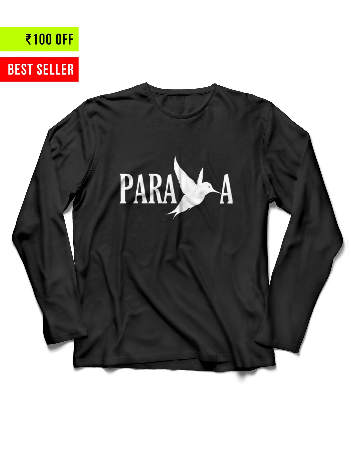Parava - Black Unisex Full Sleeve Tshirt