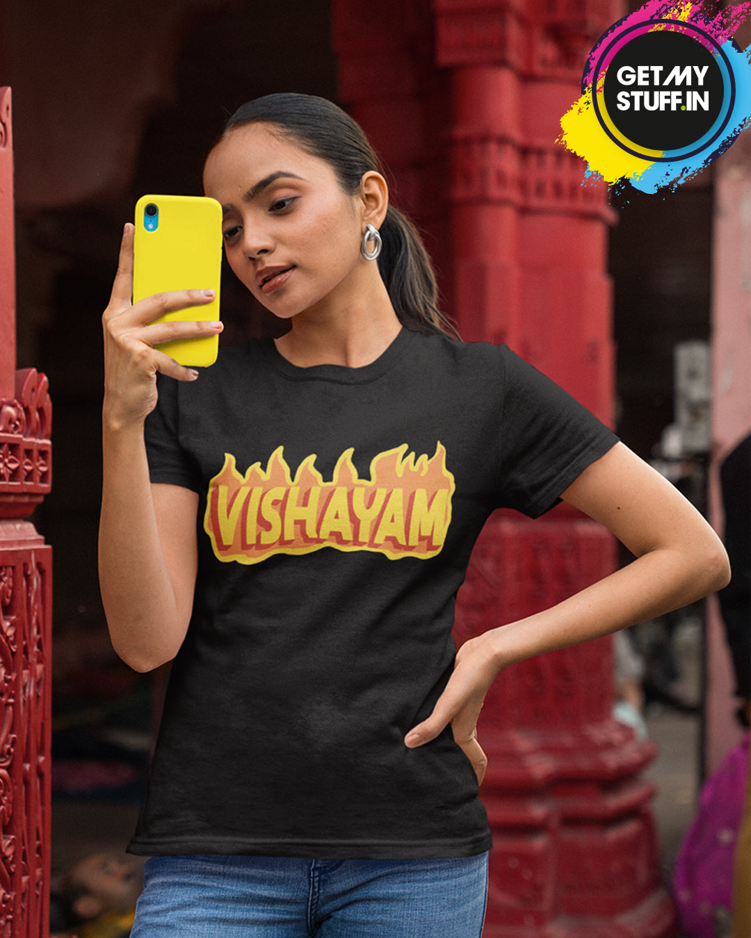 Vishayam - Black Unisex Tshirt