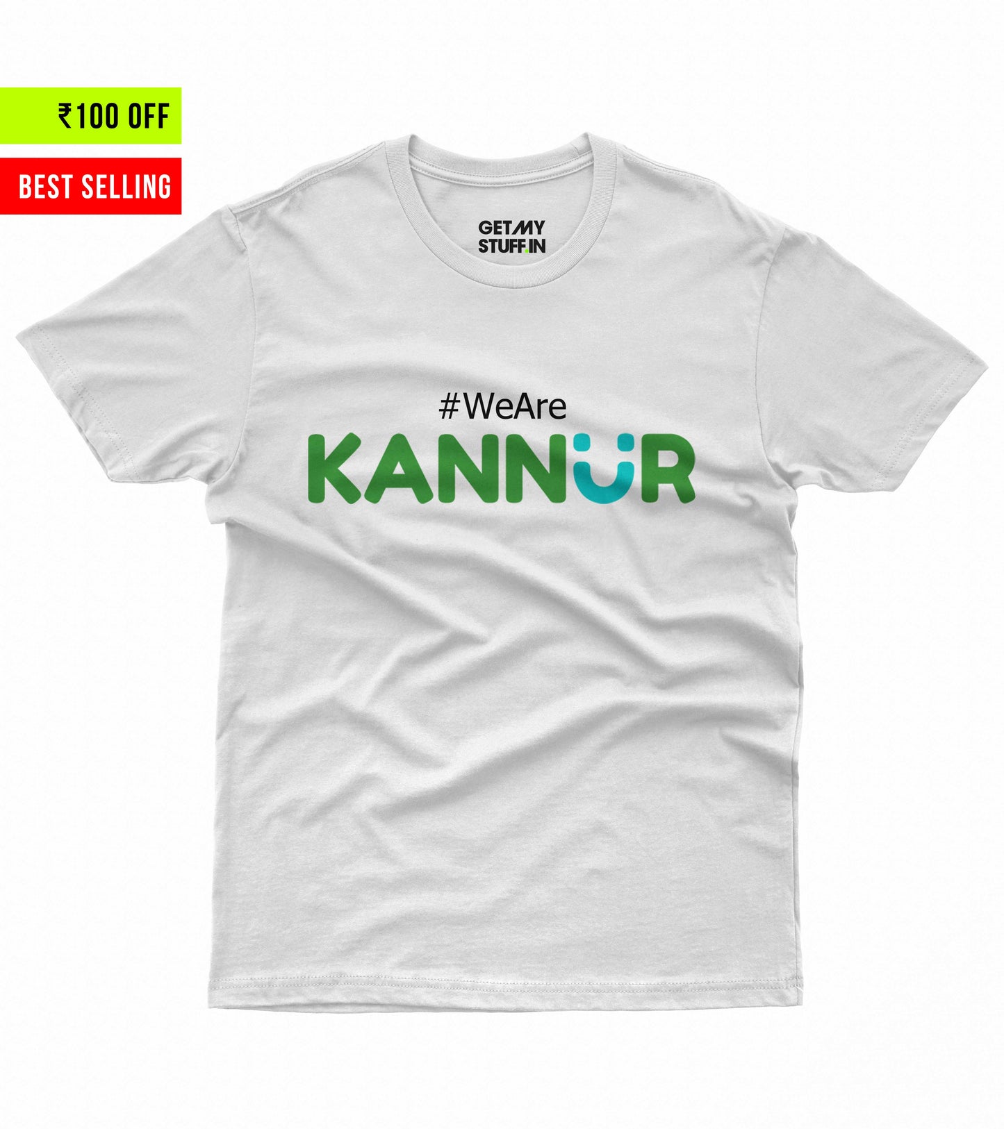 We Are Kannur Official - White Unisex Tshirt