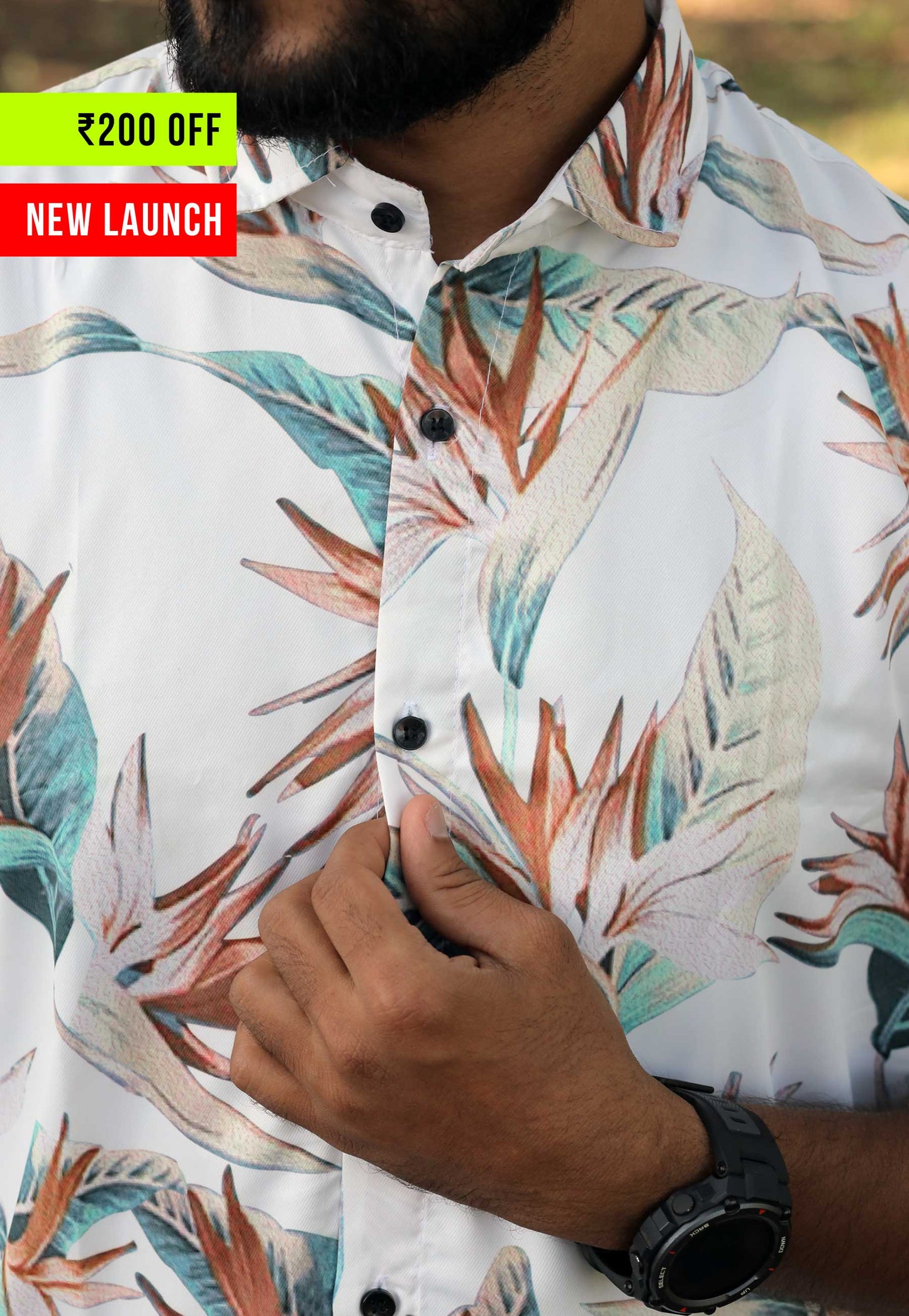 Multi Coloured Leaves - Unisex Printed Shirts