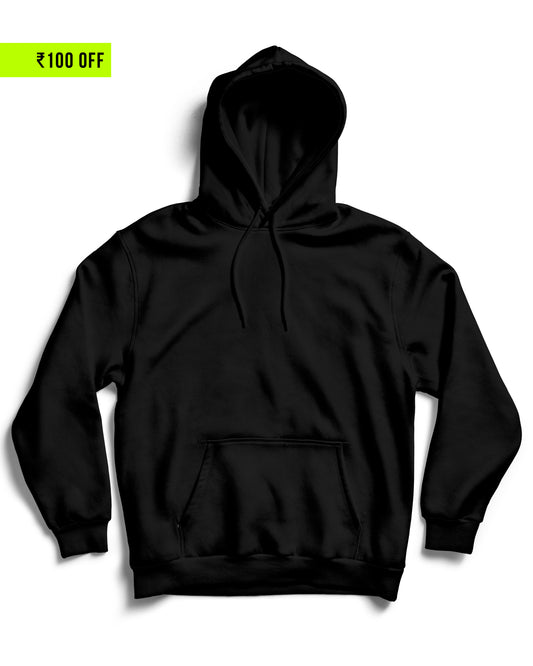Plain Black - Unisex Hoodie