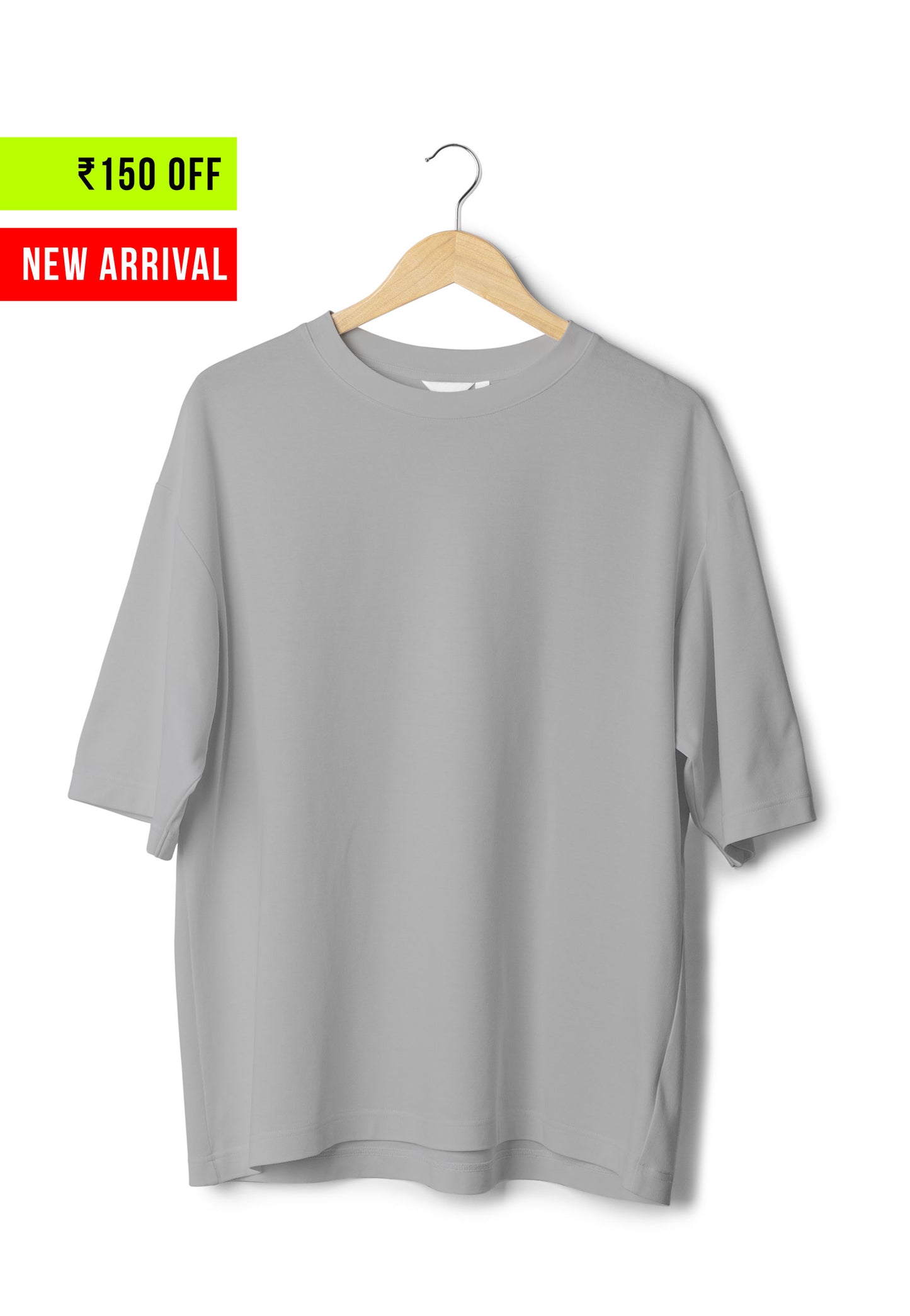 Plain Grey - Unisex Oversized T-Shirt