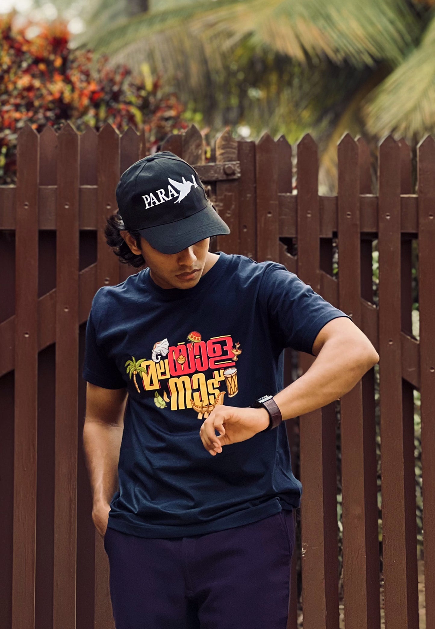 Malayala Naadu Featured - Oversized Navy Blue T-Shirt