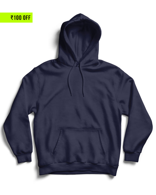 Plain Navy Blue - Unisex Hoodie