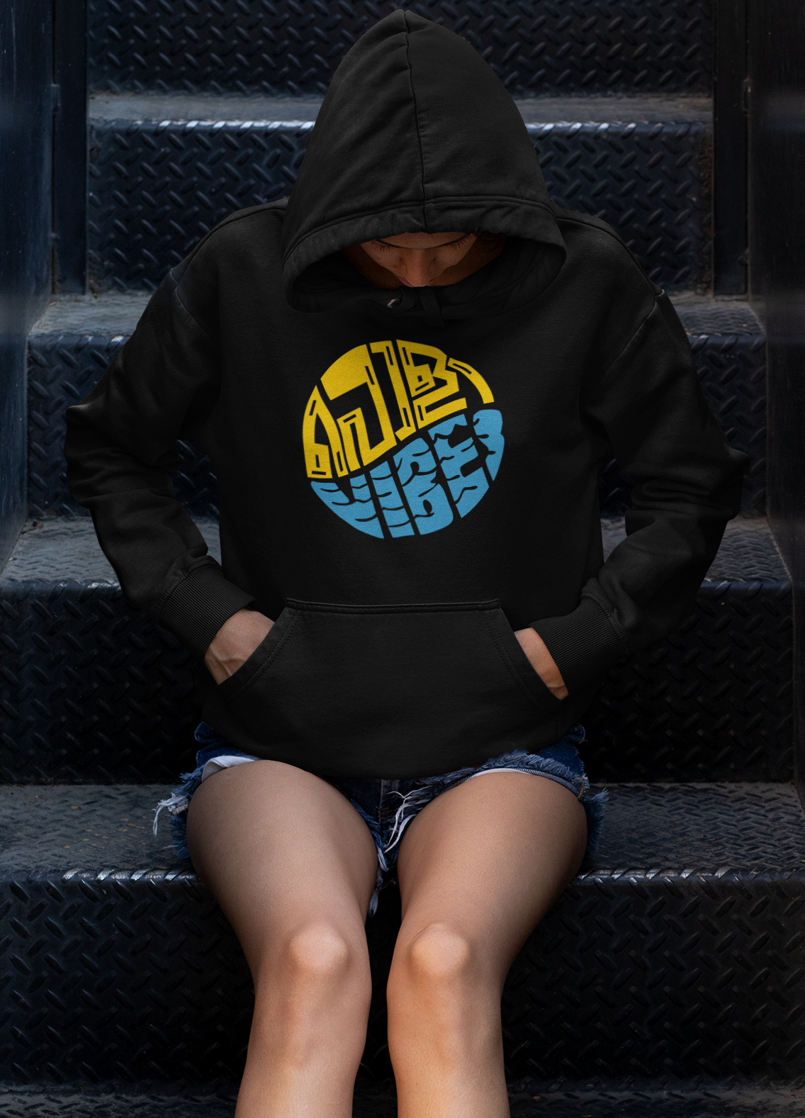 Poli Vibes - Black Unisex Hoodie