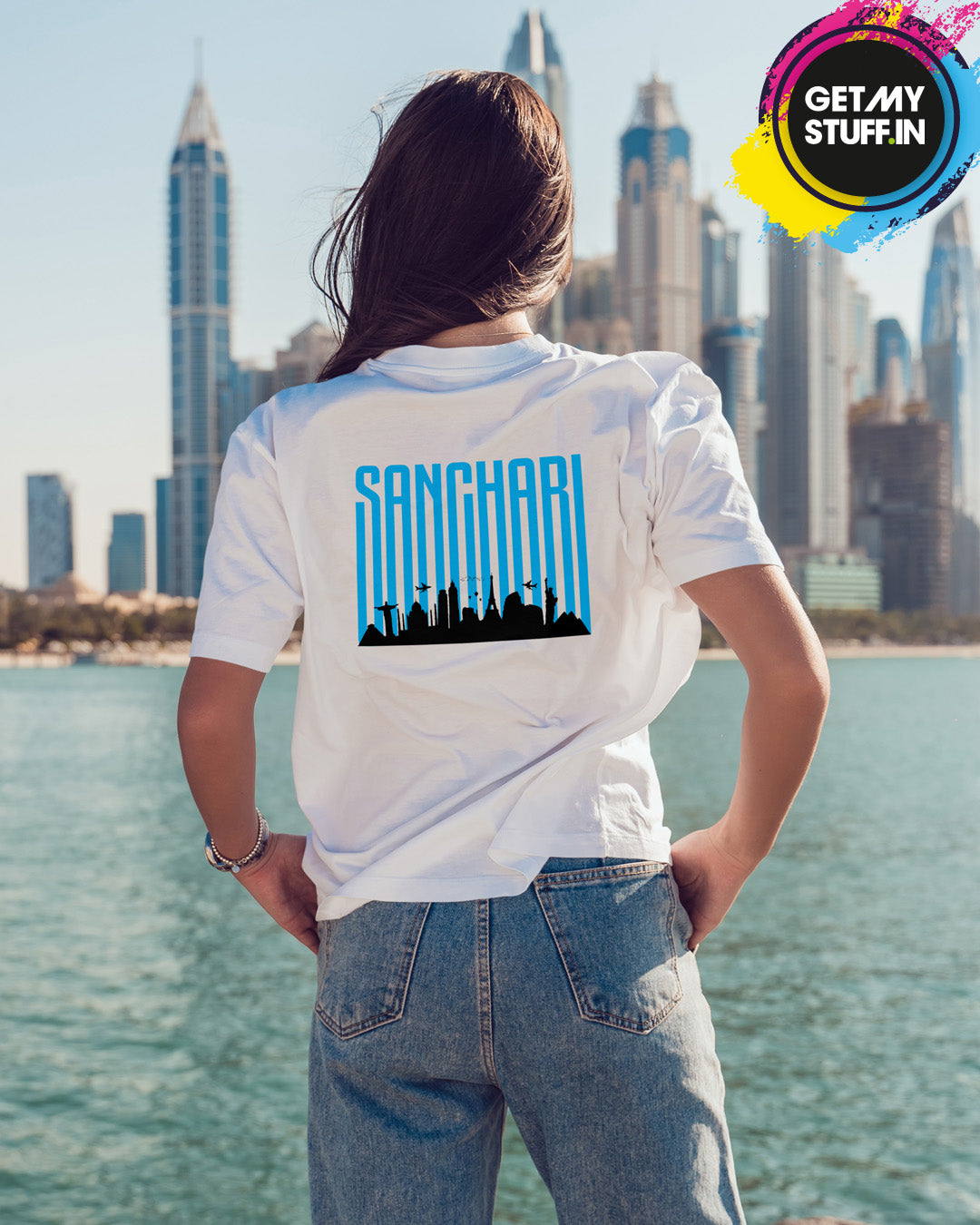 Sanchari - White Unisex Tshirt